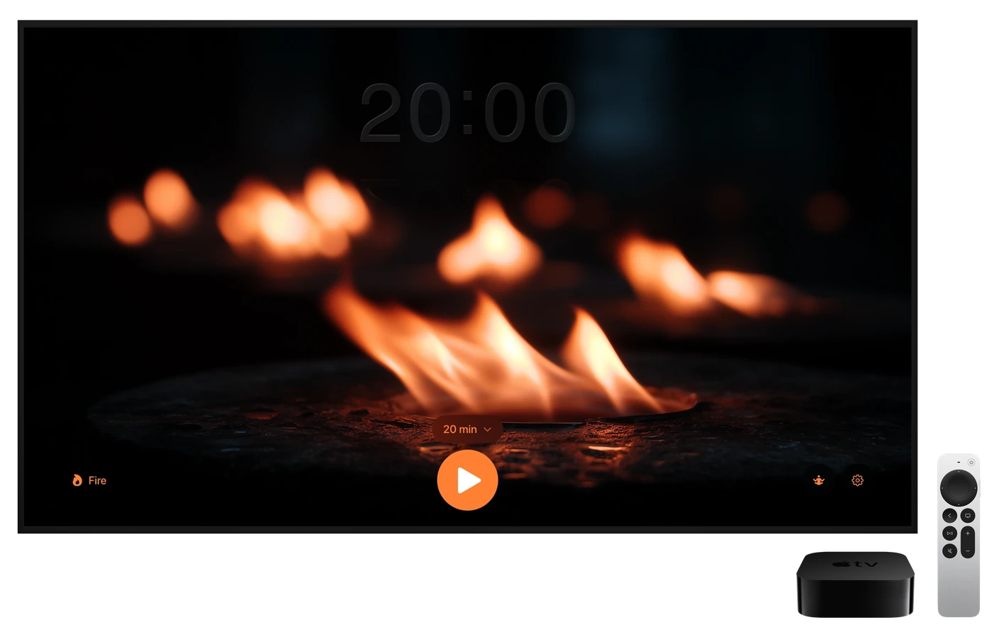 Return on Apple TV with the Fire scene