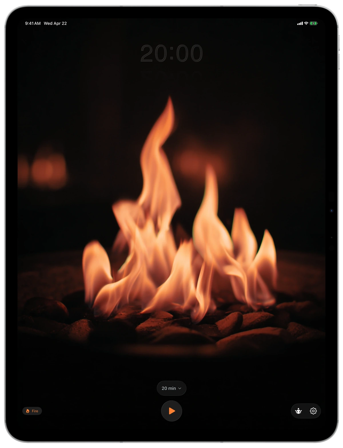Return on iPad with the Fire scene